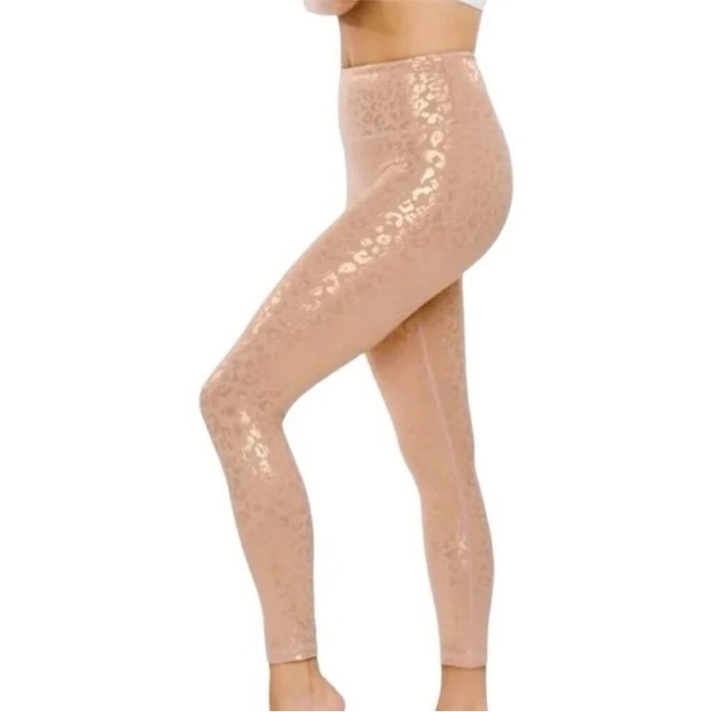 Zyia Pink Leopard Light n Tight Hi-rise 7/8 24"